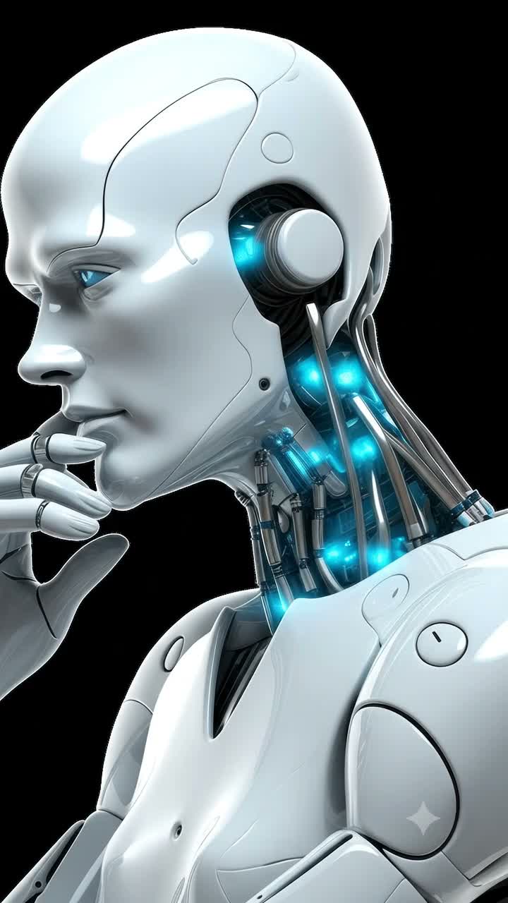 Suthly AI intelligence core — an assembled humanoid robot